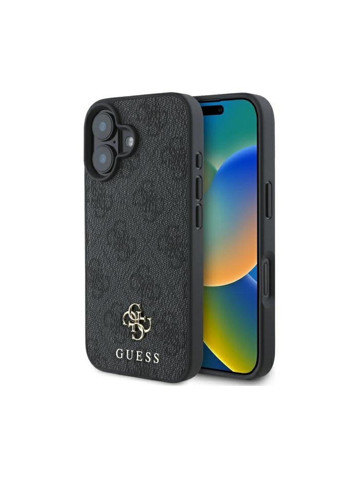 GUESS futerał do IPHONE 16 kompatybilny z MagSafe GUHMP16SP4SM4MK (PU 4G Small and Classic) black