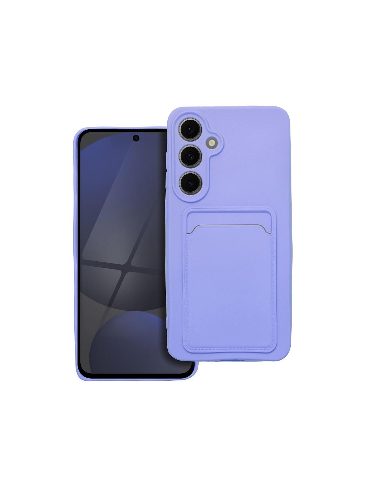 Futerał CARD CASE do SAMSUNG S24 FE fioletowy