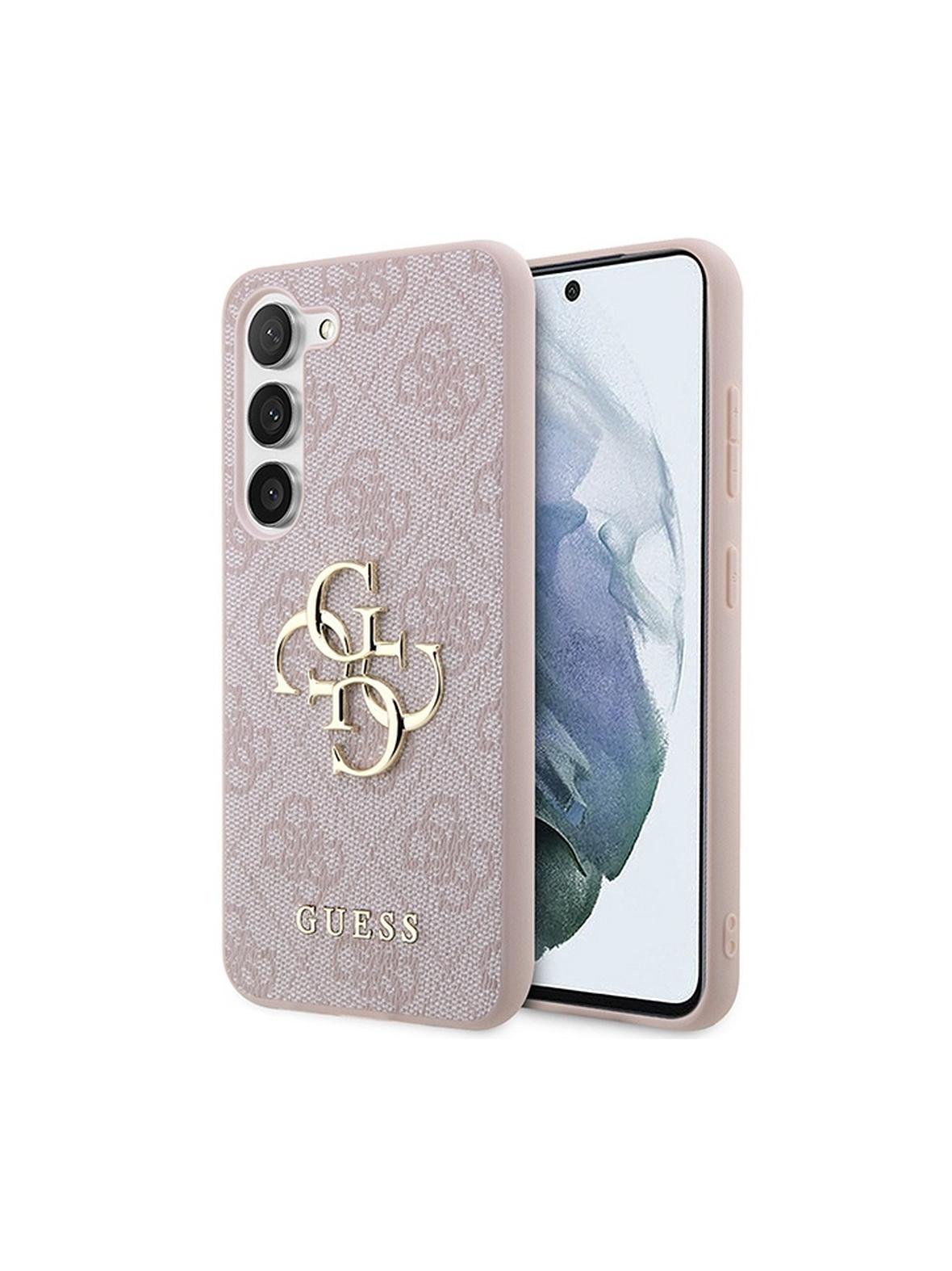 GUESS futerał do SAMSUNG A35 GUHCSA354GMGPI (4G Big Metal Logo) różowy