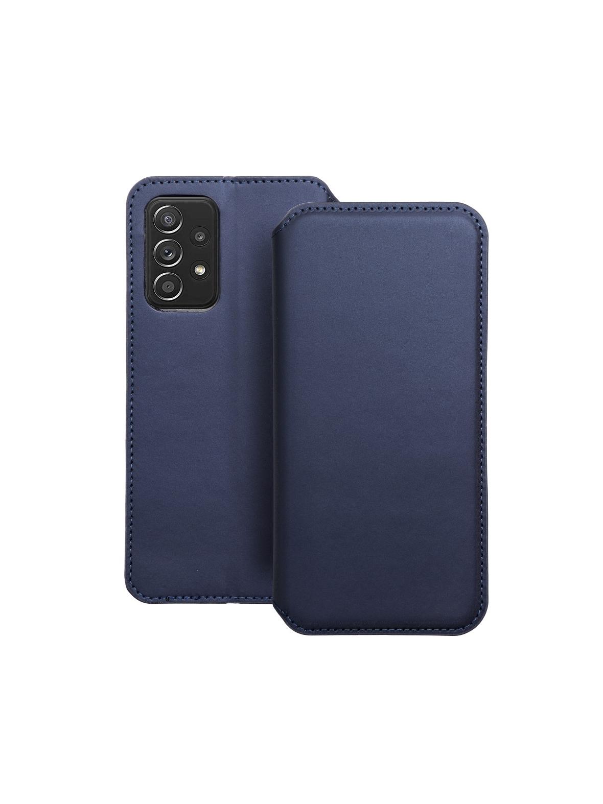 Kabura DUAL POCKET Book do SAMSUNG A52 / A52S / A52 5G granatowy