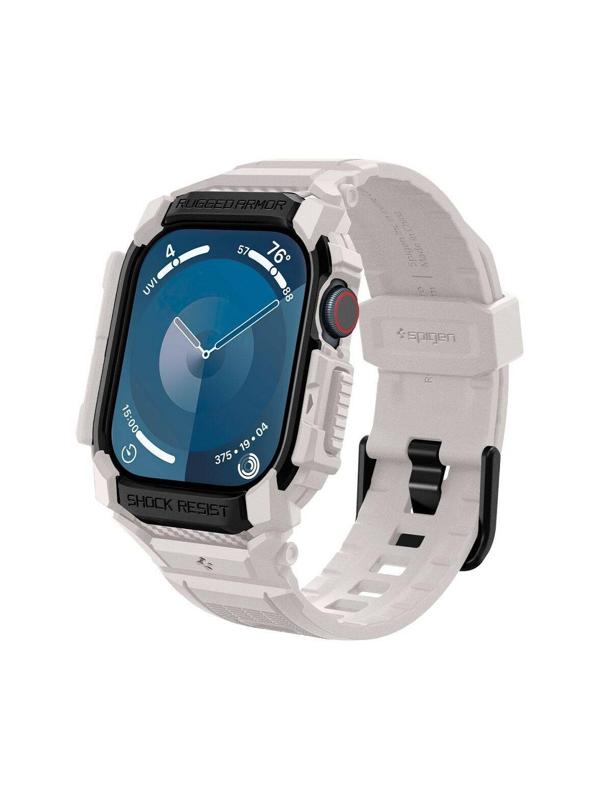 SPIGEN futerał RUGGED ARMOR "PRO" do APPLE Watch 10 (46 mm) dune beige
