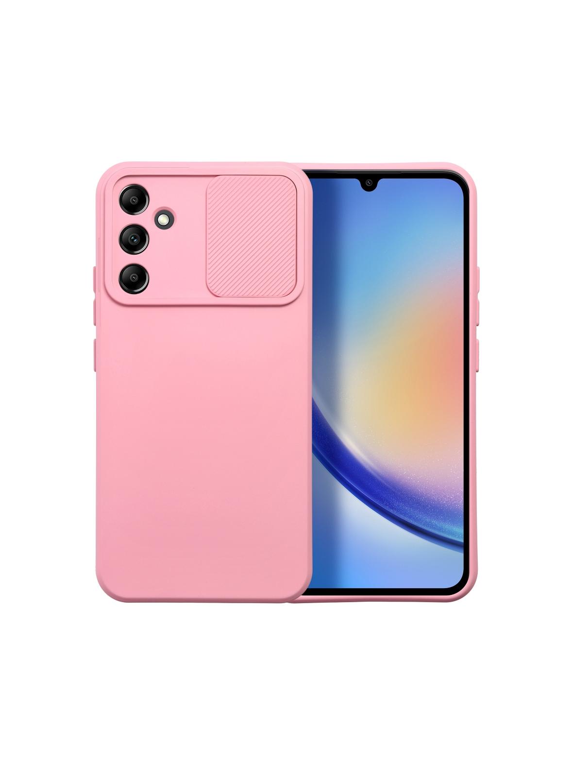Futerał SLIDE do SAMSUNG A34 5G jasnoróżowy