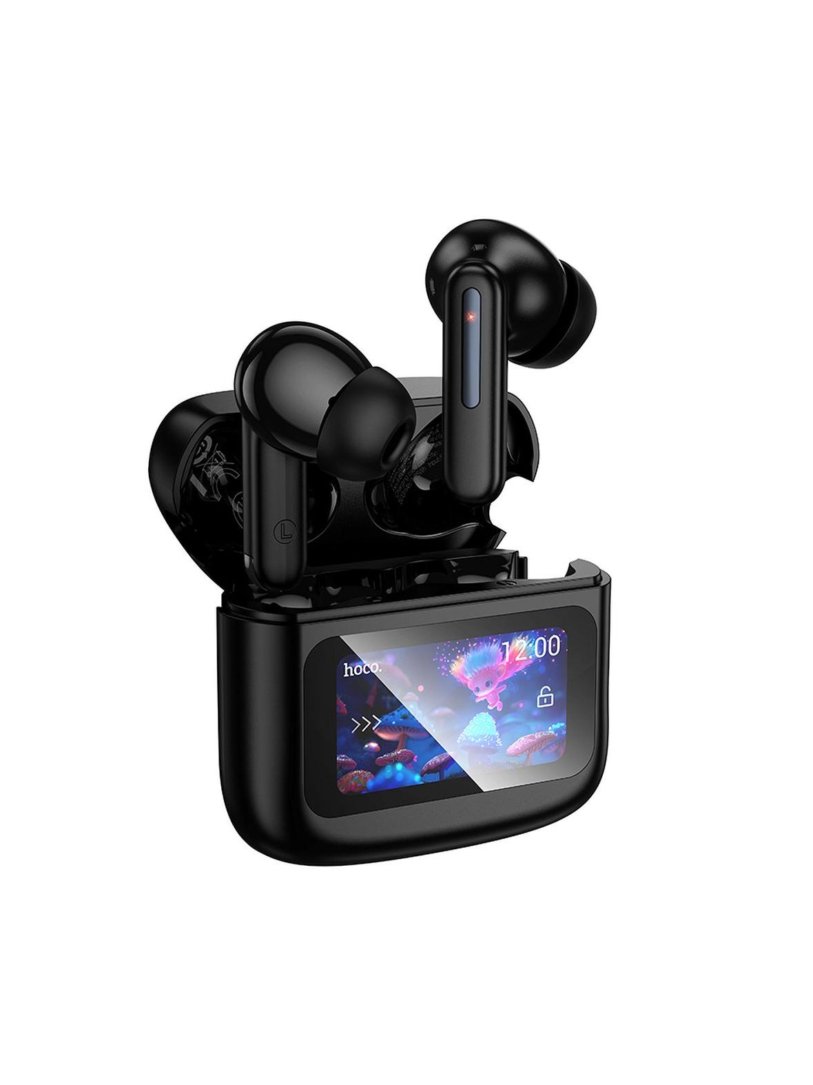 Słuchawki bezprzewodowe douszne Hoco z ekranem dotykowym TWS EQ14 czarne