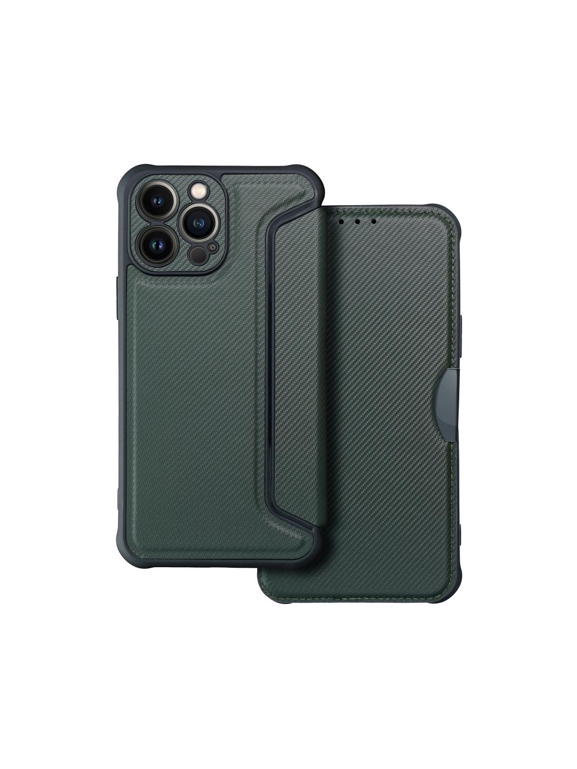 Kabura RAZOR Book do IPHONE 13 Pro Max ciemnozielony