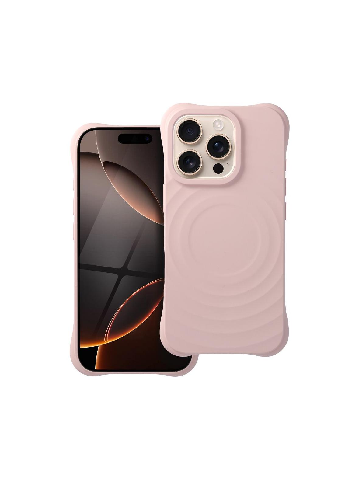 Silicone Zephyr Mag Cover kompatybilny z MagSafe do IPHONE 16 PRO różowy