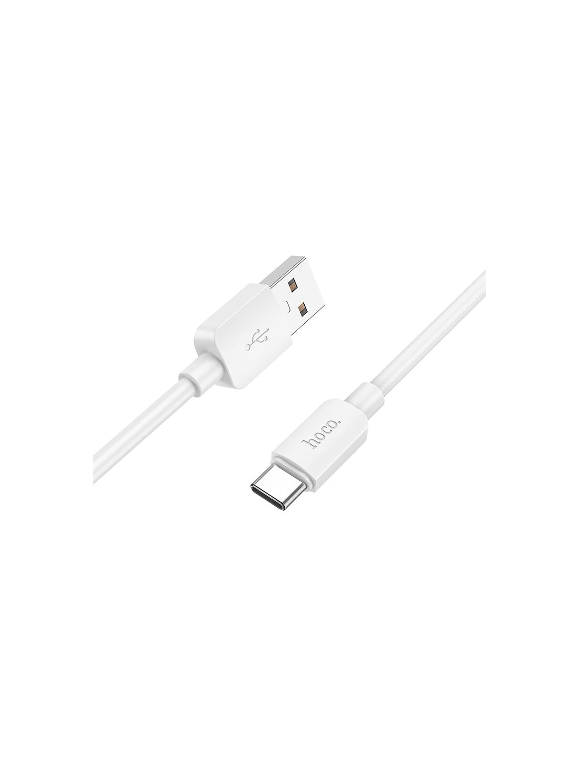 Kabel USB A do USB C Hoco PD 2,4A 27W 1 m X96 biały