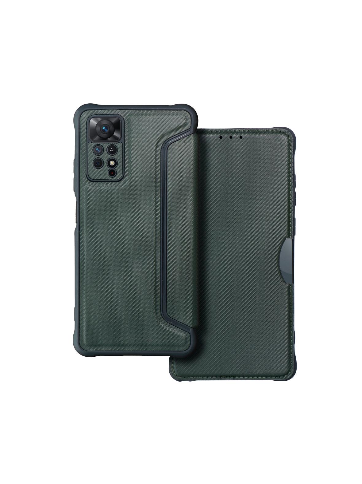 Kabura RAZOR Book do XIAOMI Redmi Note 11 Pro / 11 Pro 5G ciemnozielony
