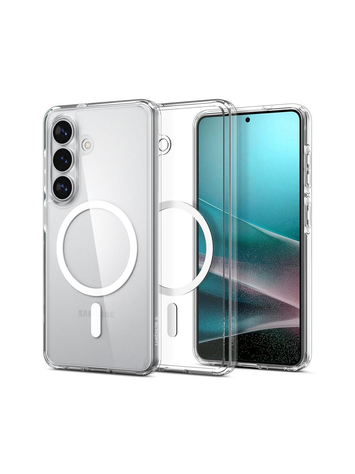 SPIGEN futerał ULTRA HYBRID MAG kompatybilny z MagSafe do S26 clear / white