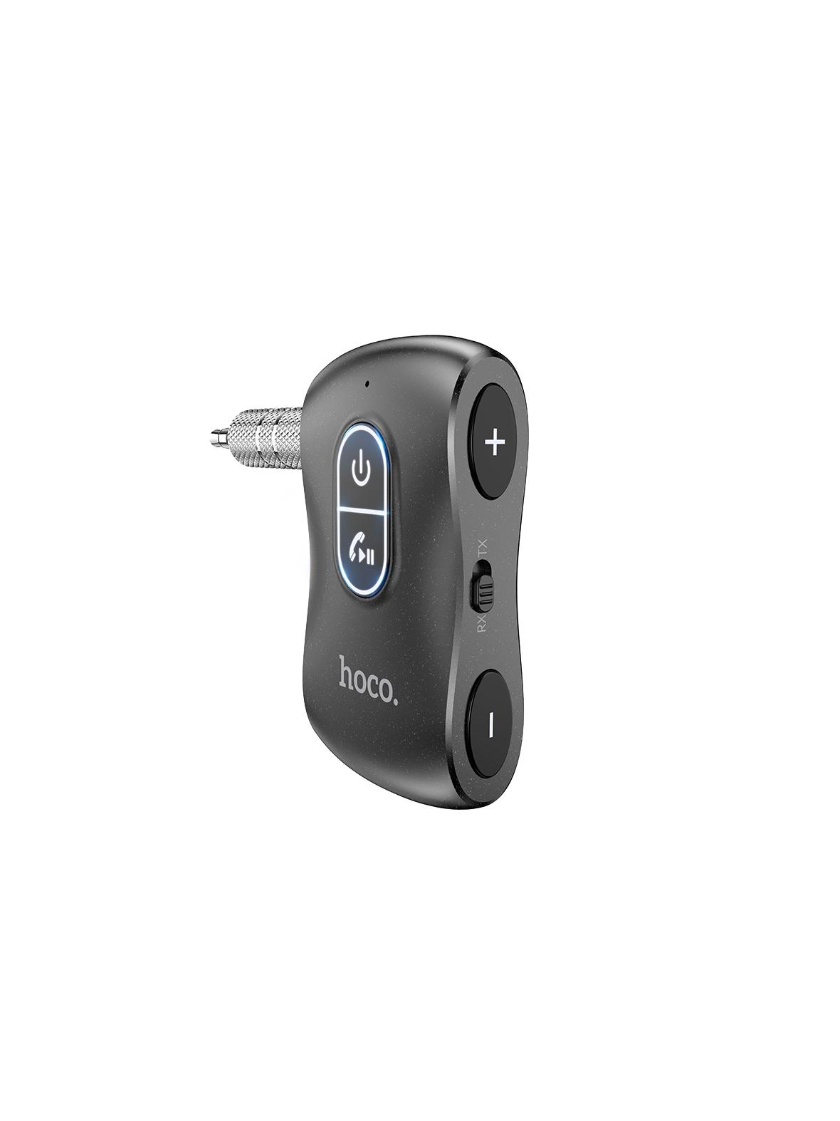 Transmiter samochodowy bluetooth Hoco Jack 3,5 mm E73 PRO czarny