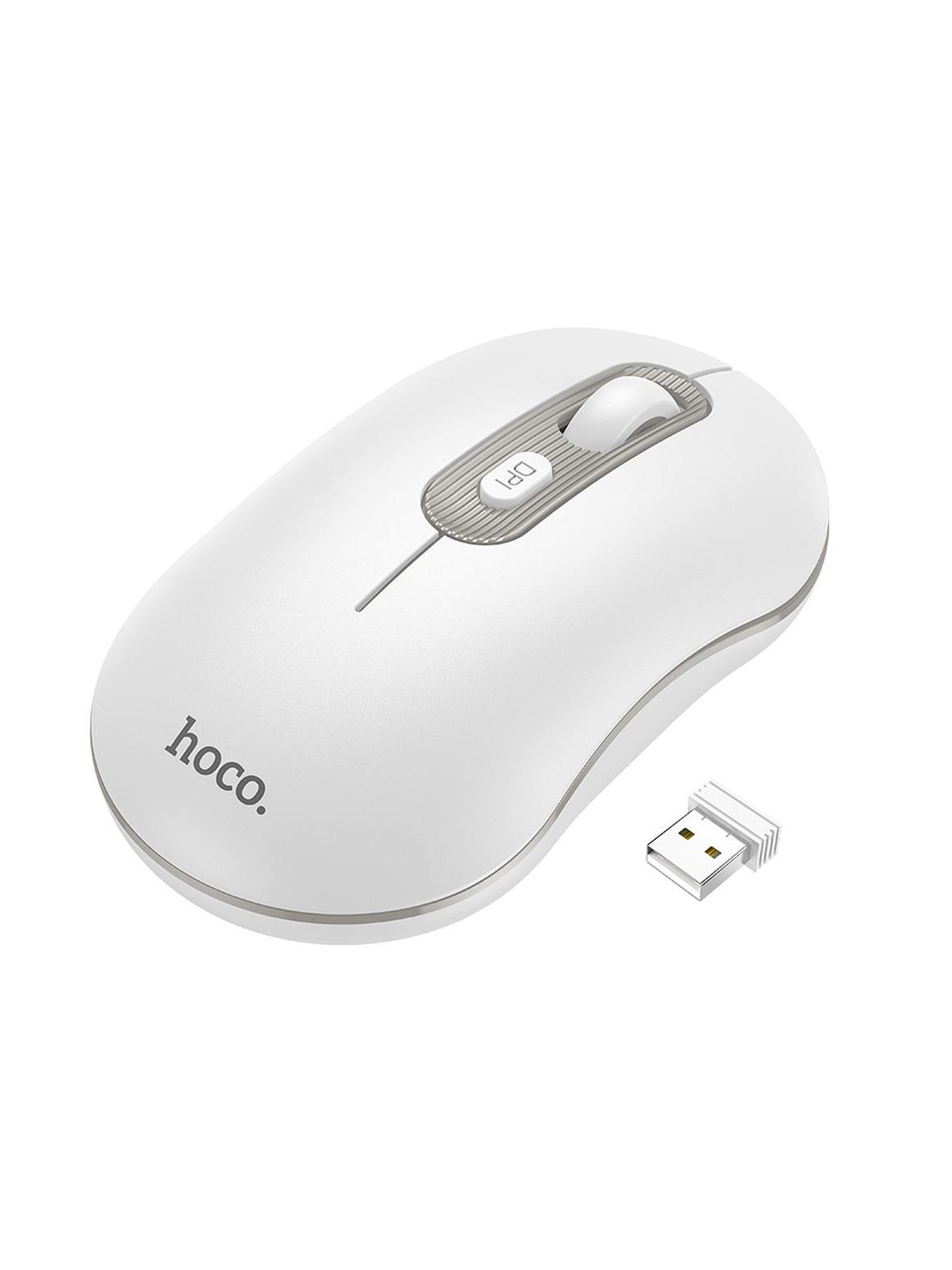 Myszka bezprzewodowa Hoco 2,4G 1600 dpi GM21 biała