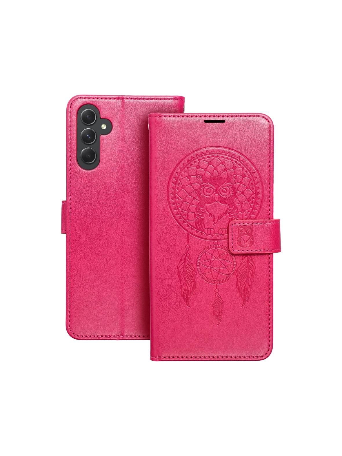 Kabura MEZZO Book do SAMSUNG A14 4G / A14 5G  łapacz snów magenta