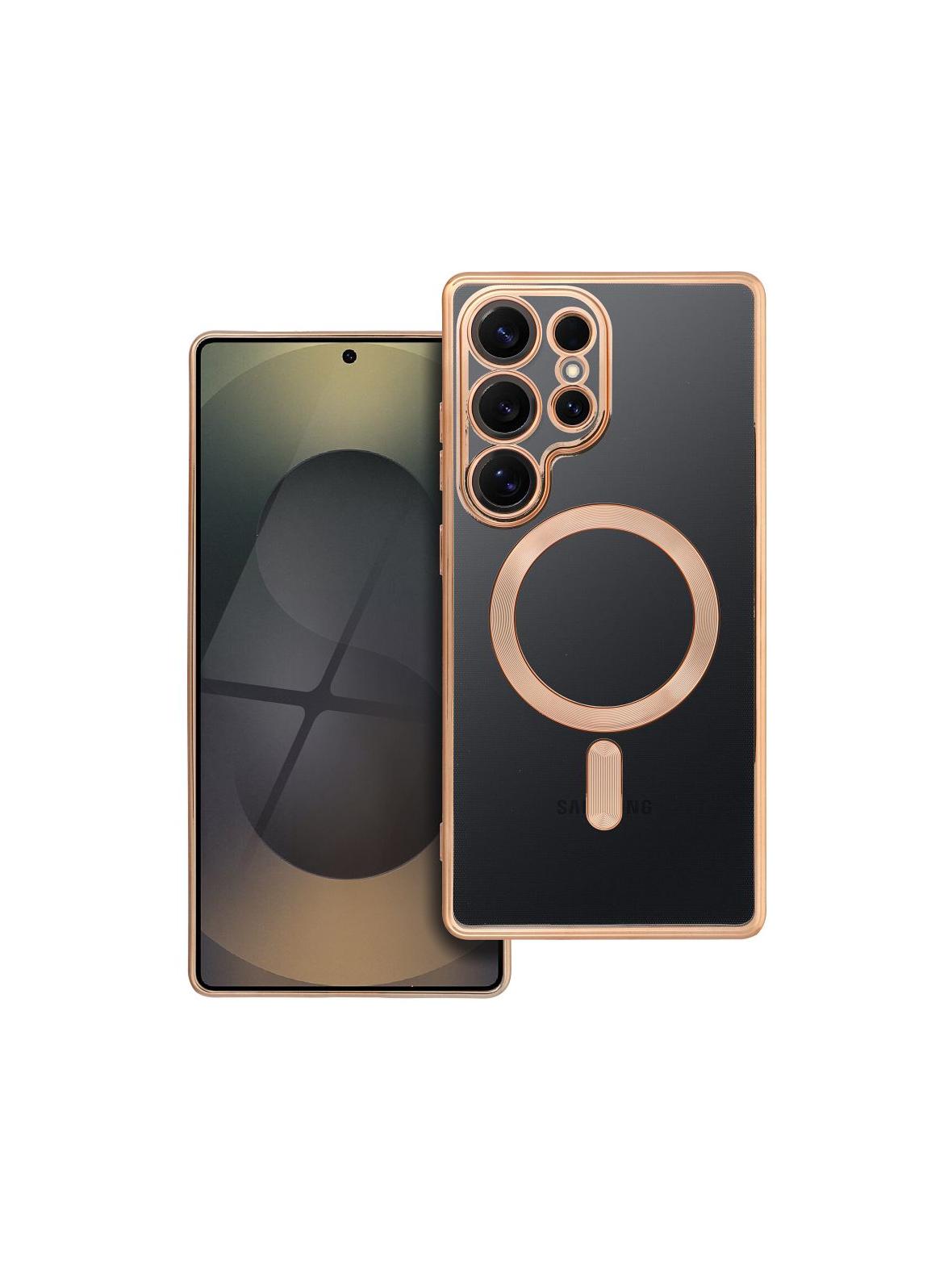 Futerał ELECTRO MAG COVER kompatybilny z MagSafe do SAMSUNG S25 Ultra złoty