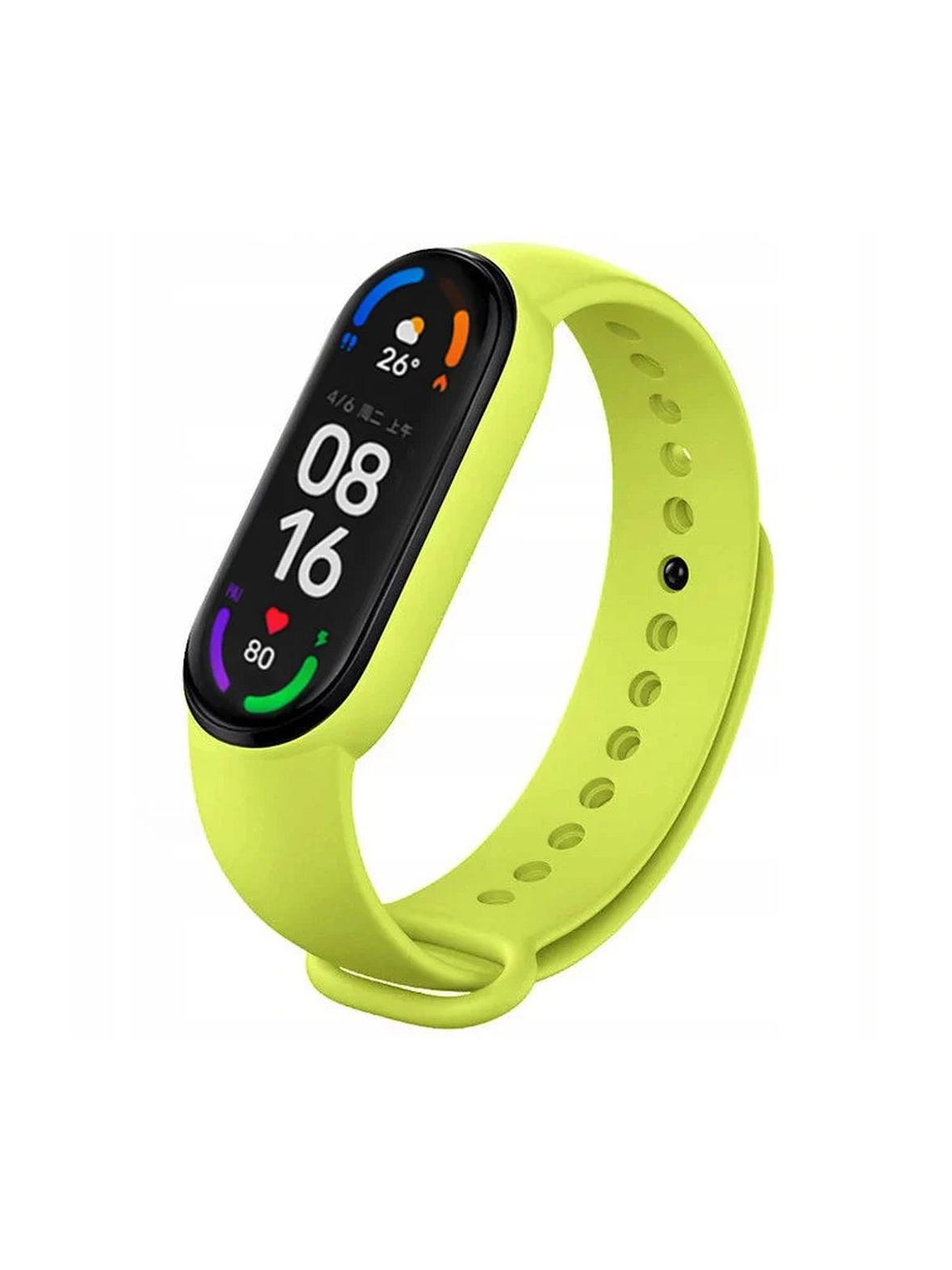 Pasek silikonowy do XIAOMI Mi Band 5 / 6 / 7 zielony (05)