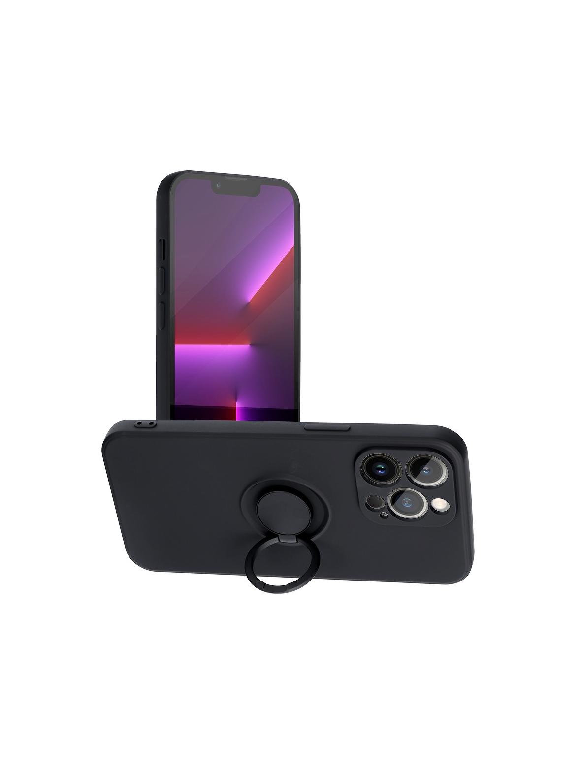 Futerał SILICONE RING do IPHONE 12 Pro Max czarny