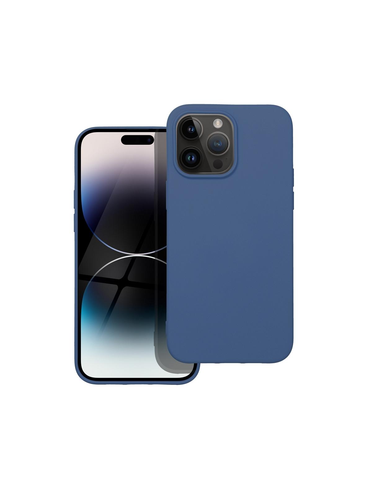 Futerał SILICONE do IPHONE 14 Pro Max niebieski