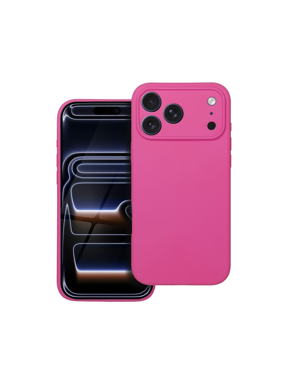 Futerał SILICONE 2mm do IPHONE 17 Pro Max kompatybilny z MagSafe róż