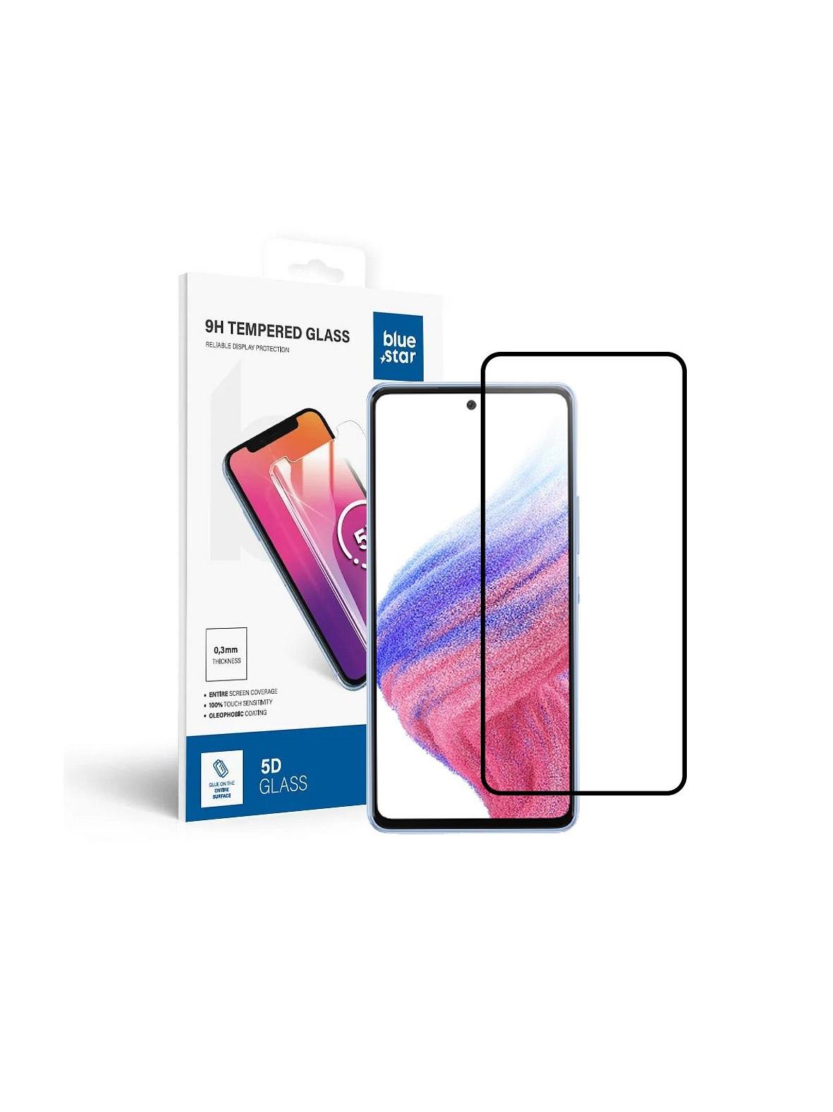 Szkło hartowane do Samsung Galaxy A53 5G (full glue / case friendly) Blue Star 5D czarne