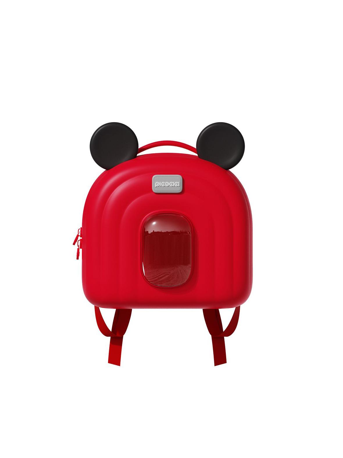 PICOCICI Mały plecak z uszkamni k52 czerwony