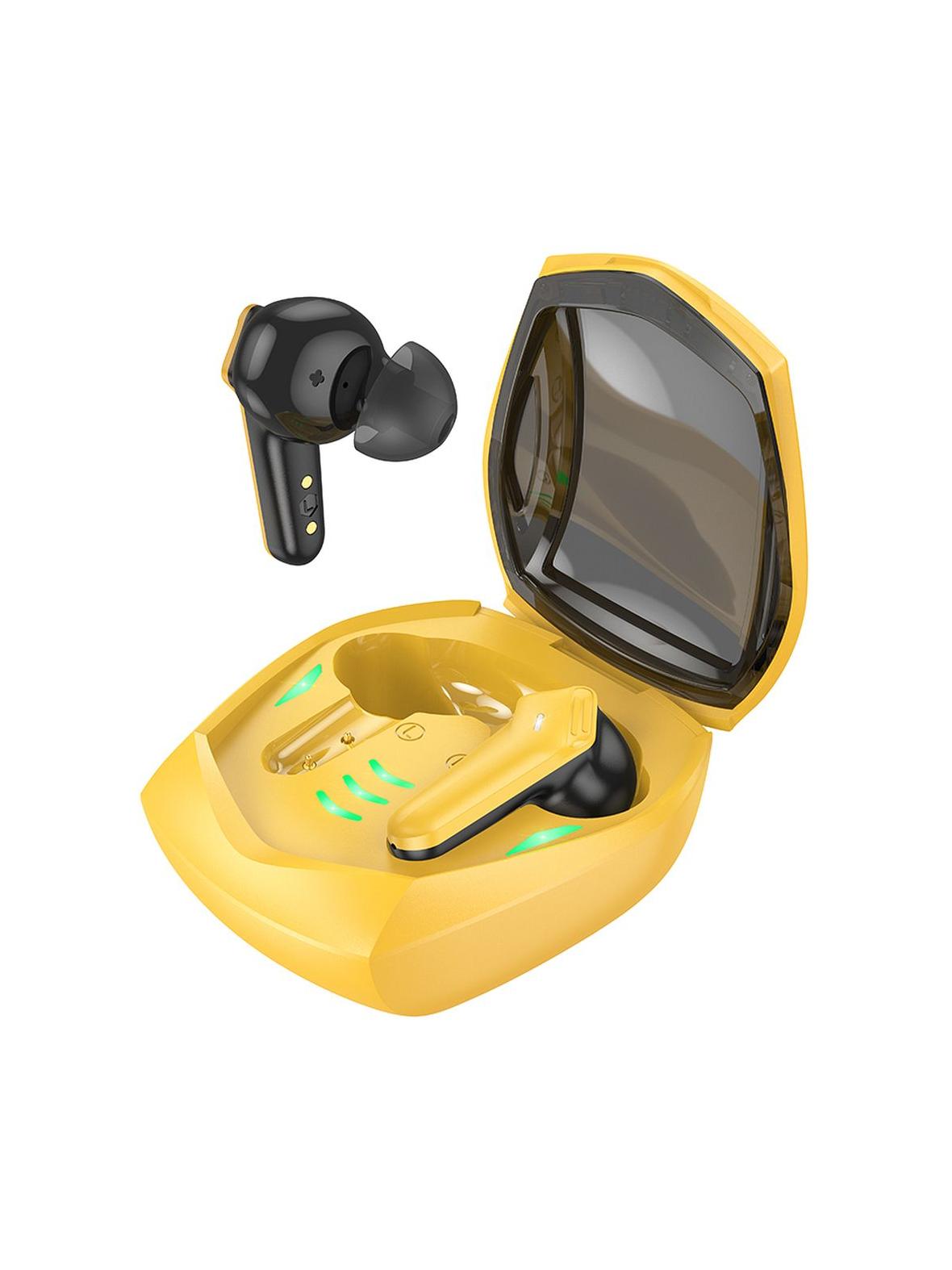 Słuchawki bezprzewodowe douszne Hoco TWS EW28 żółte