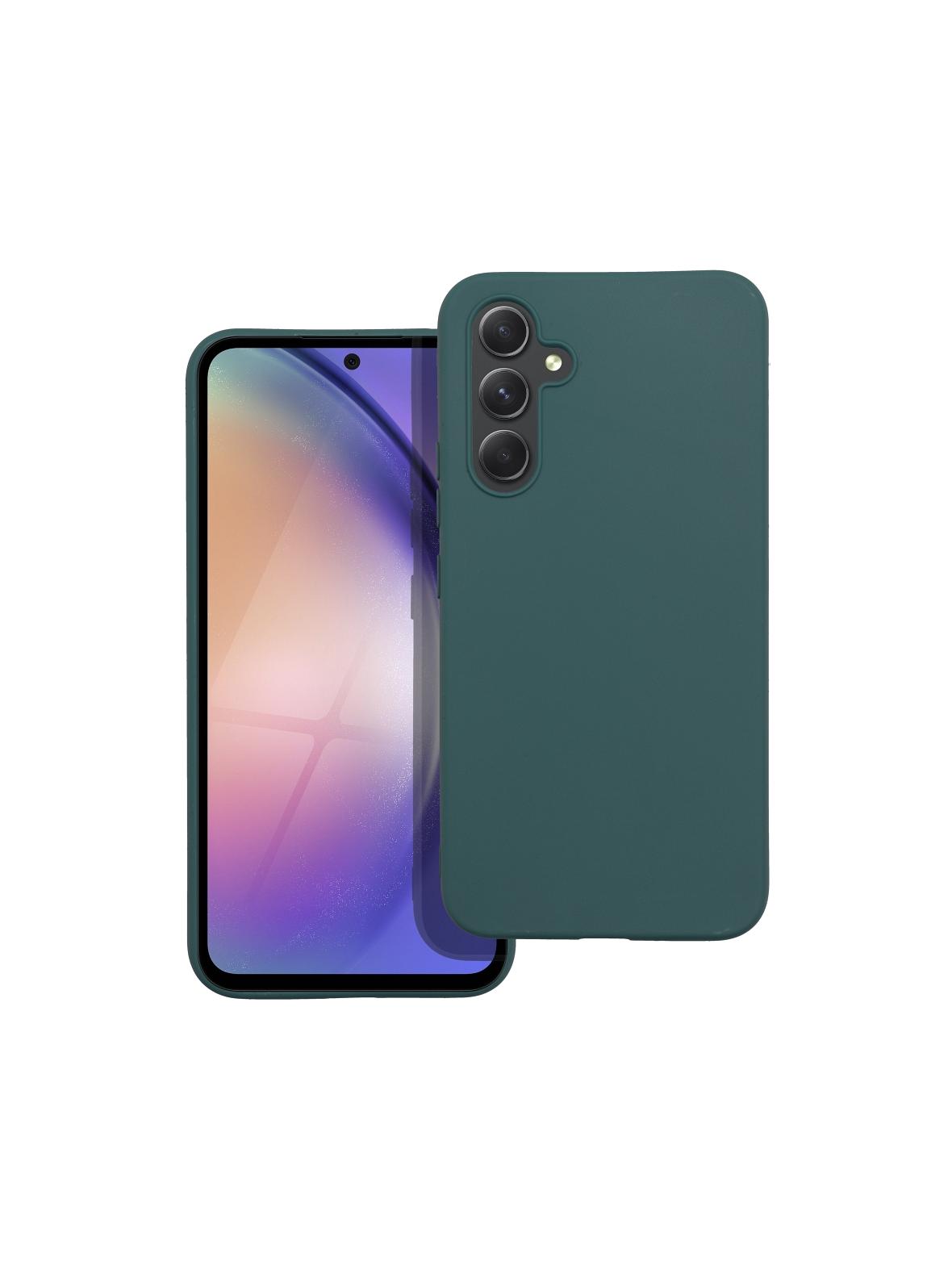 Futerał MATT do SAMSUNG A54 5G ciemnozielony