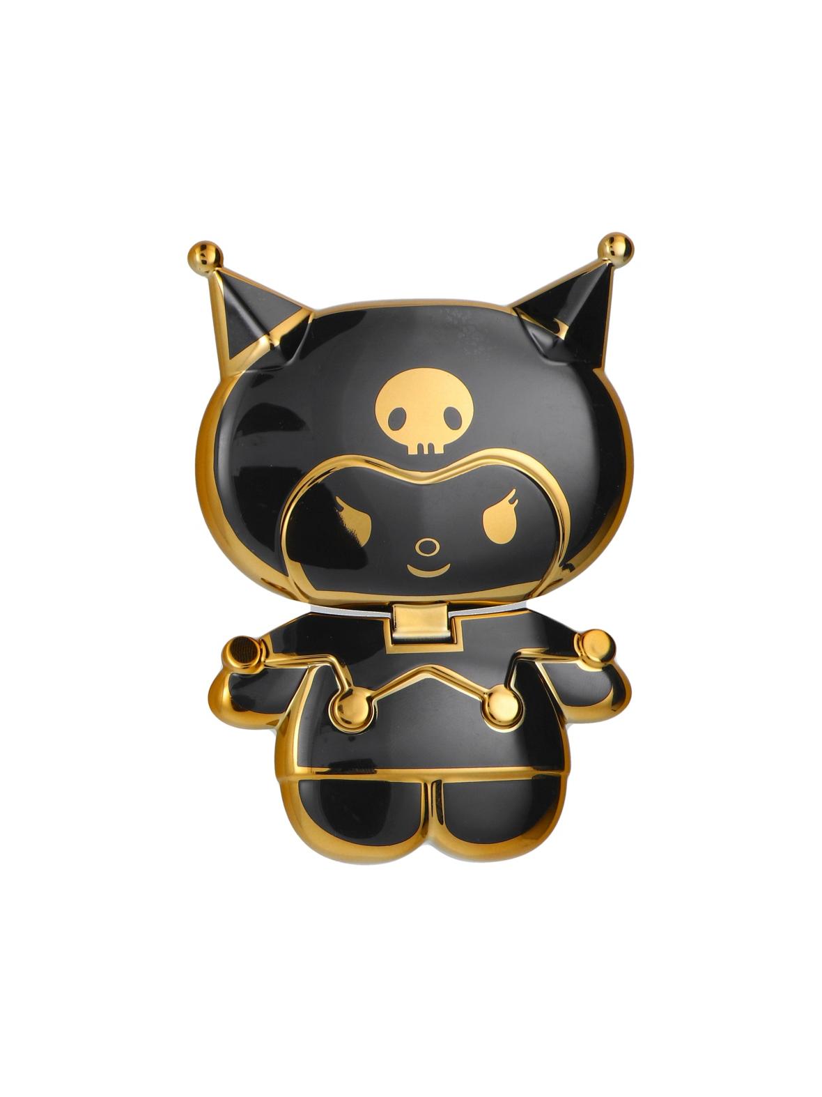 Stojak na telefon LALKA - naklejany - czarny