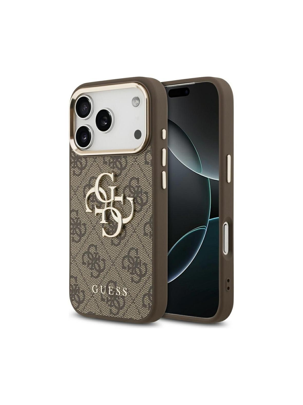 GUESS futerał do IPHONE 17 Air GUHCP17M4GMGCGR (PU W/ Big 4G Classic Logo) złoto czarny