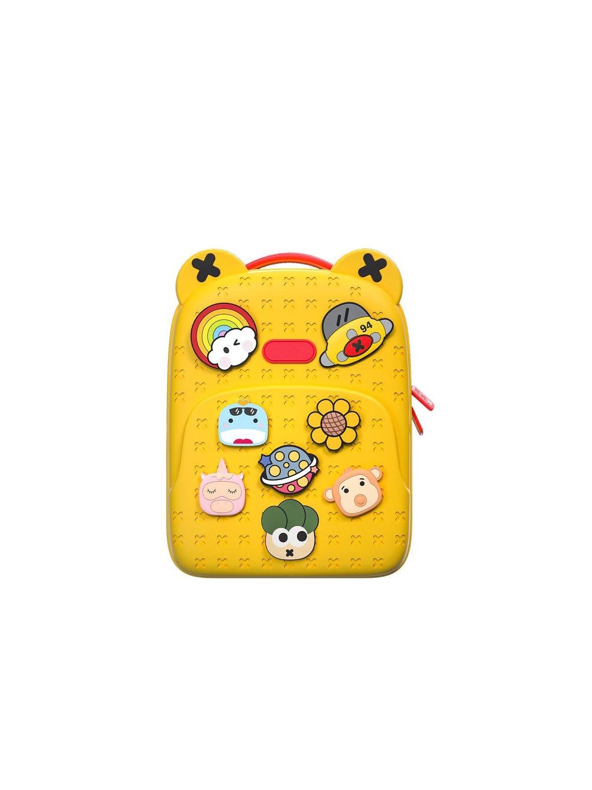 PICOCICI Mały plecak dla dzieci podróżny K16 zółty