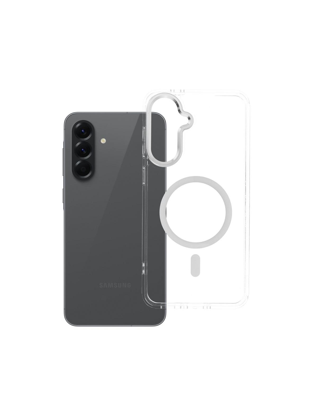 Futerał FRAME CLEAR HYBRID MAG COVER kompatybilny z MagSafe do SAMSUNG A56 transparentny