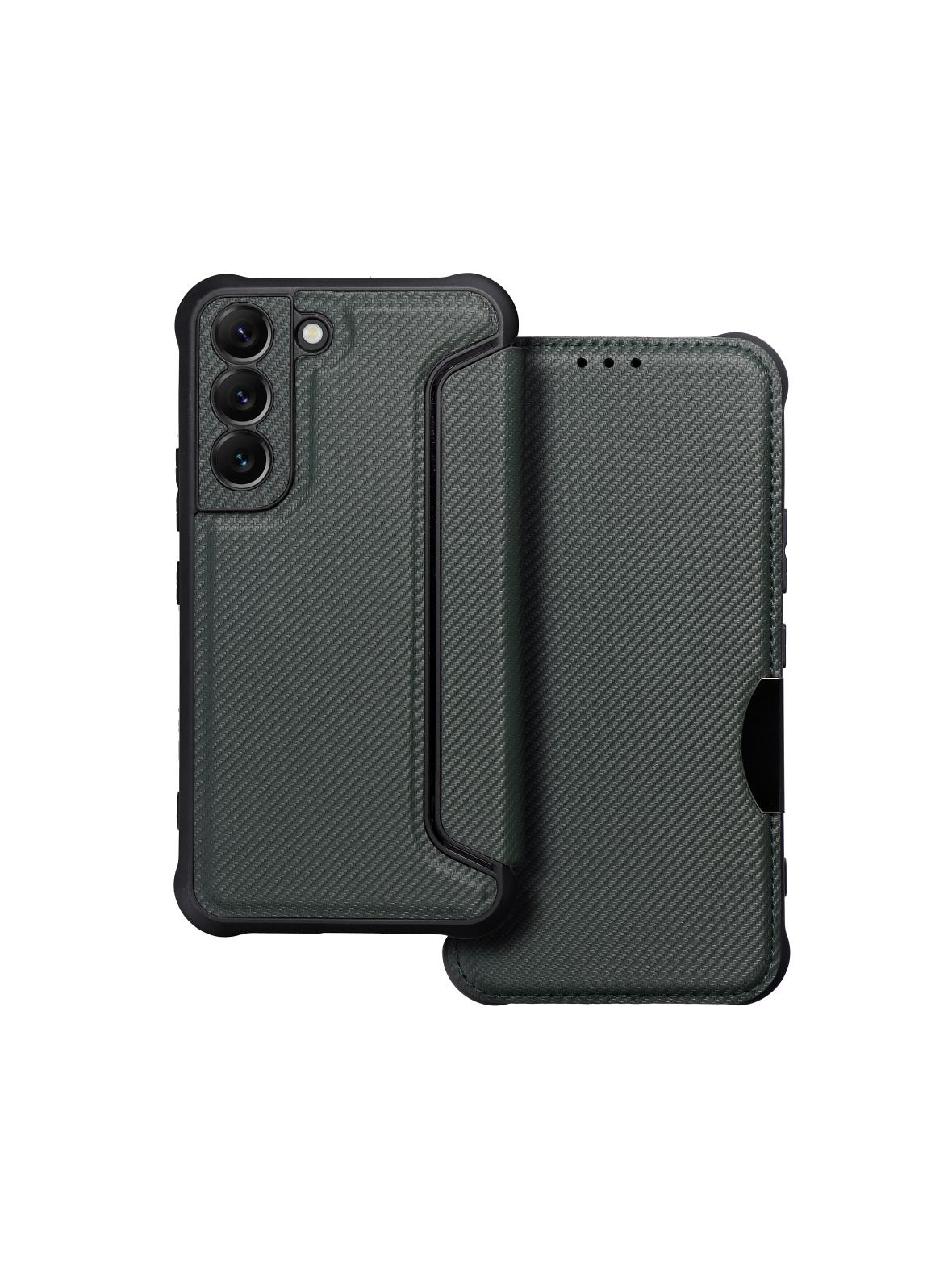 Kabura RAZOR Book do SAMSUNG S22 ciemnozielony