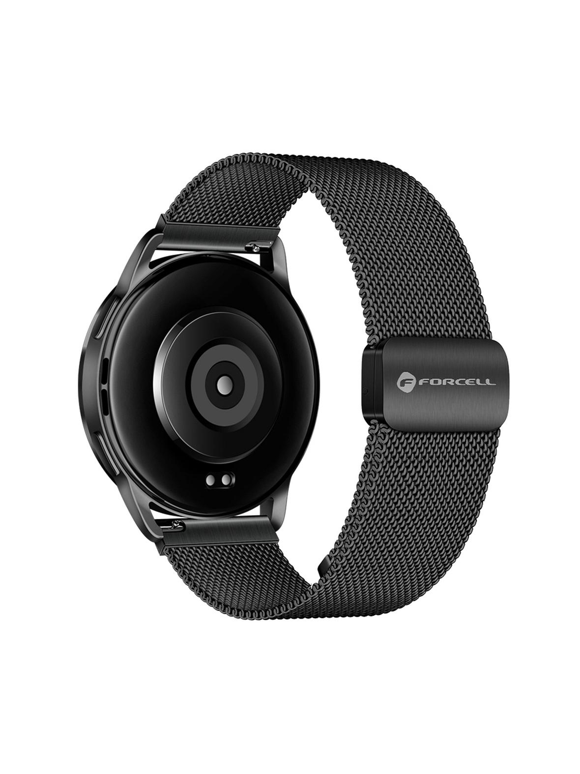 Pasek do Samsung Galaxy Watch Forcell F-Design FS11 magnetyczny stal 20 mm czarny