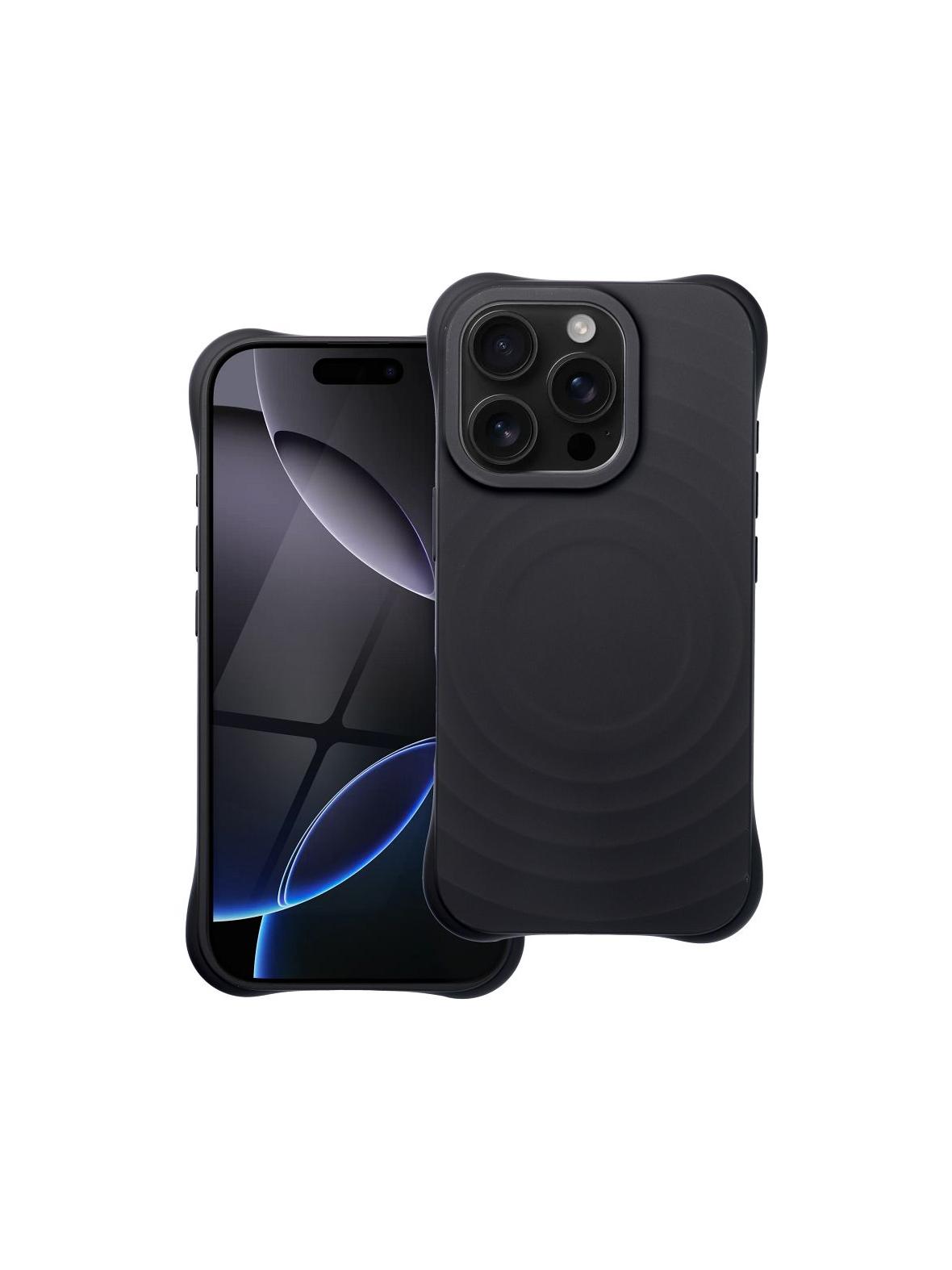 Silicone Zephyr Mag Cover kompatybilny z MagSafe do IPHONE 16 PRO czarny