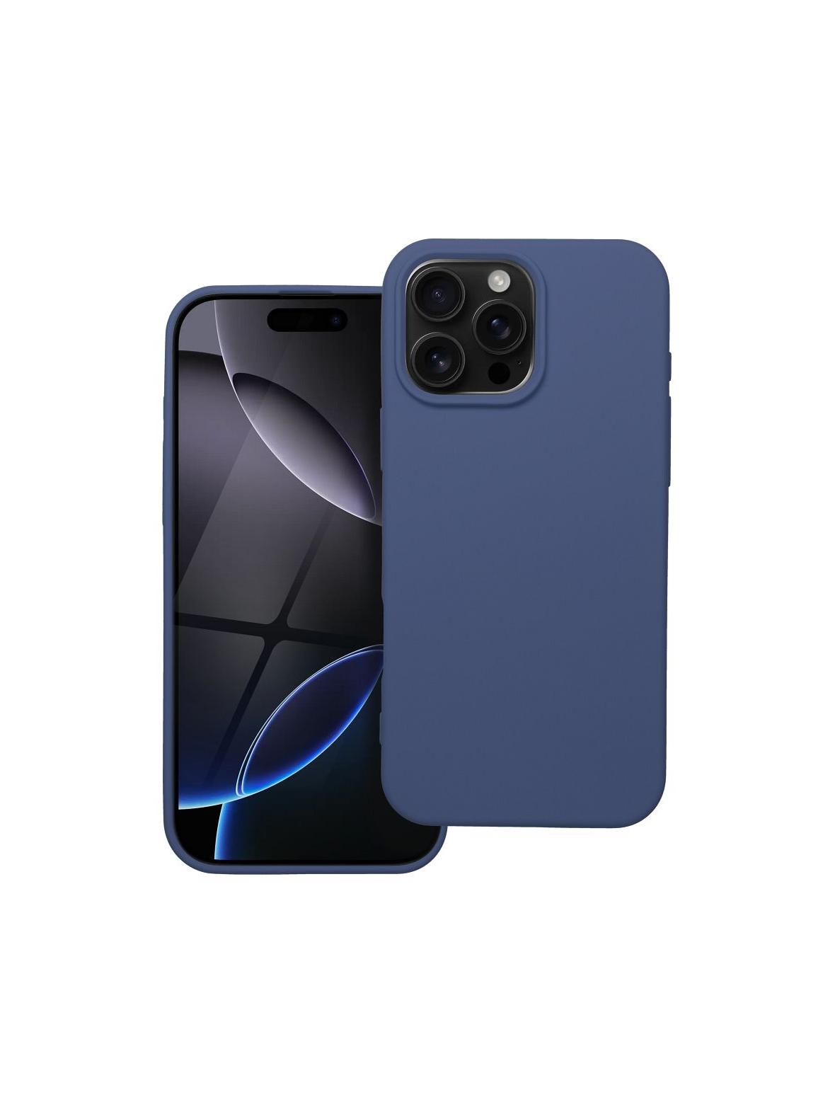 Futerał SILICONE do IPHONE 16 Pro Max niebieski