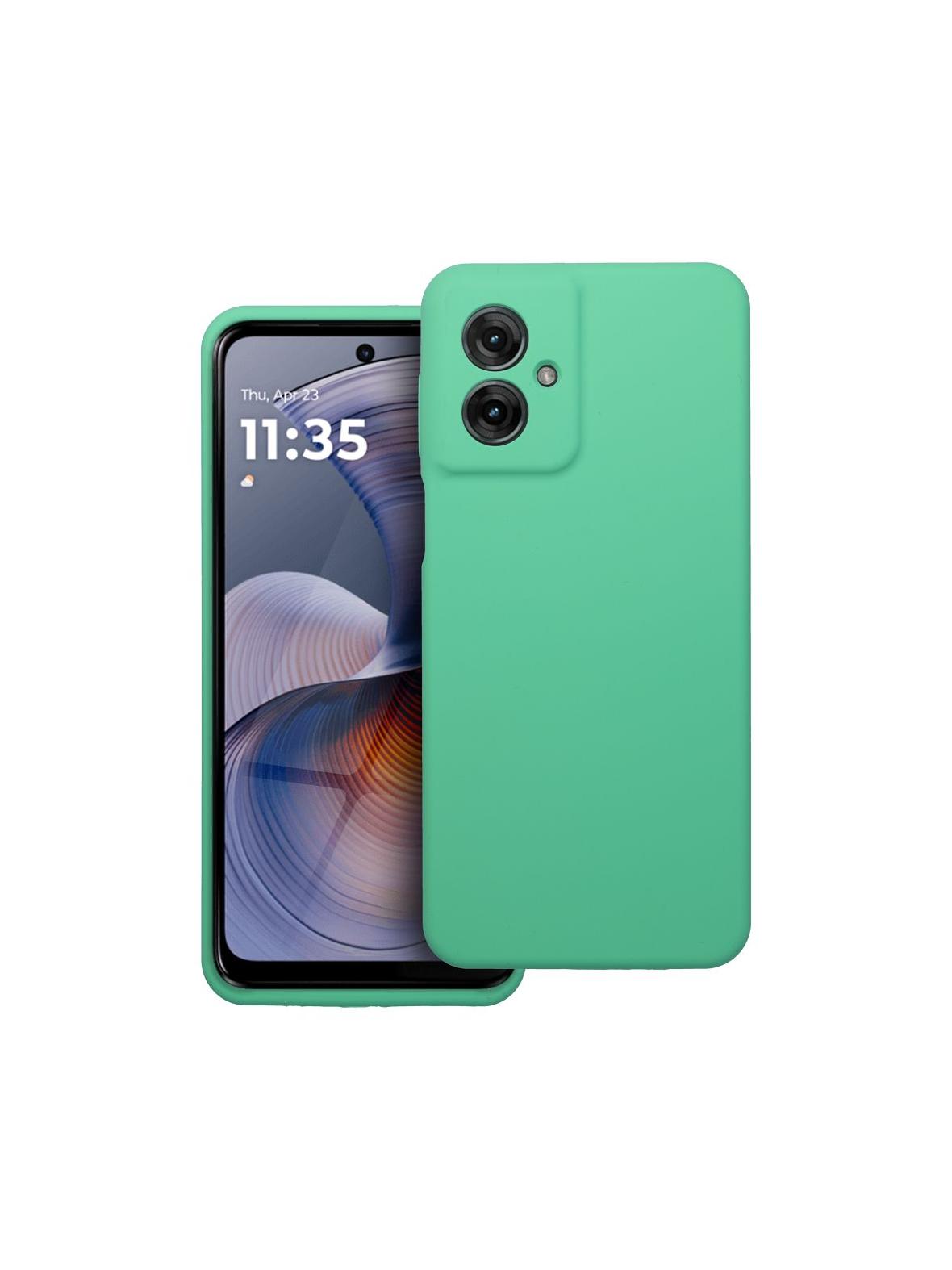 Futerał SILICONE 2mm do MOTOROLA G55 5G miętowy