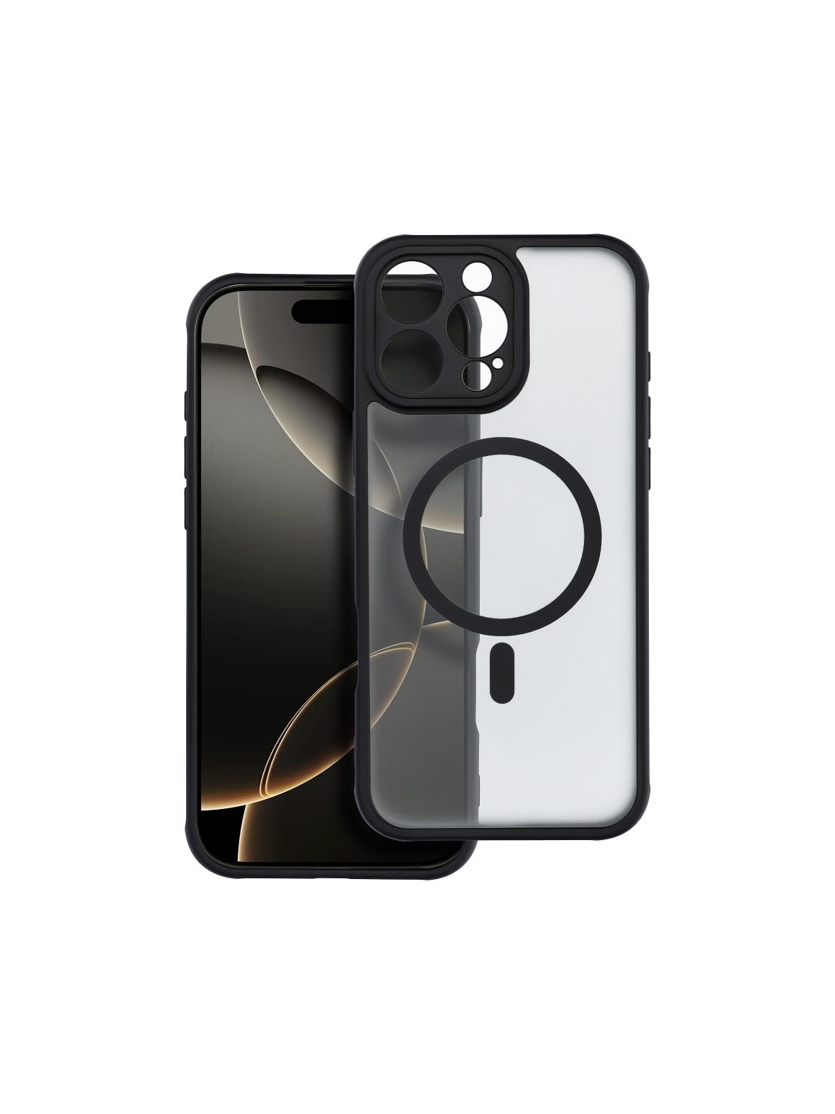 Futerał FULL MATTE MAG COVER kompatybilny z MagSafe do IPHONE 16 Pro Max czarny
