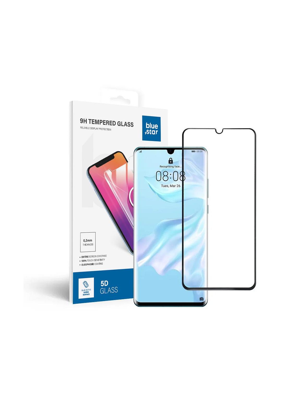 Szkło hartowane do Huawei P30 PRO (full glue / case friendly) Blue Star 5D czarne