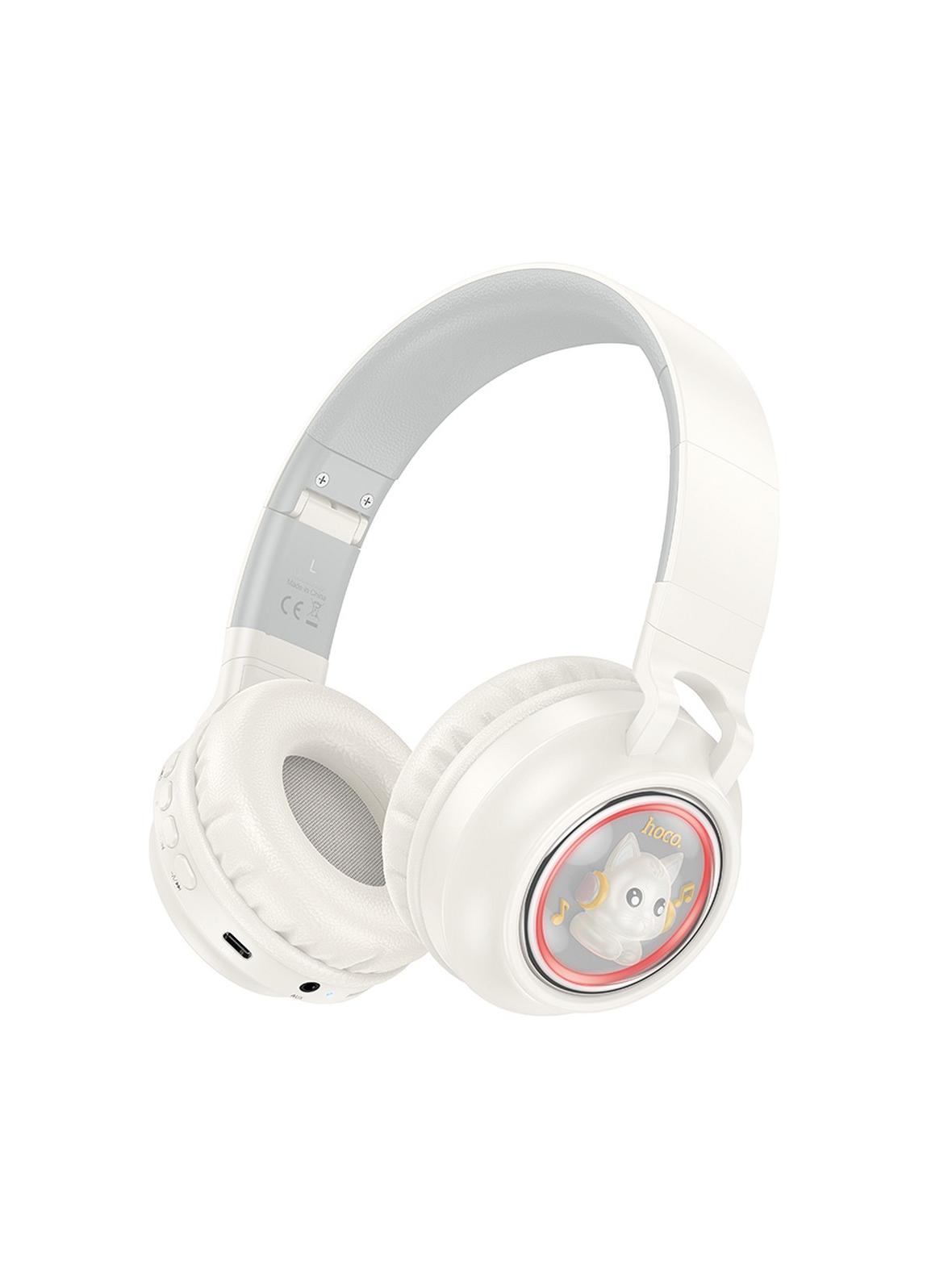Słuchawki bezprzewodowe nauszne Hoco W50 białe
