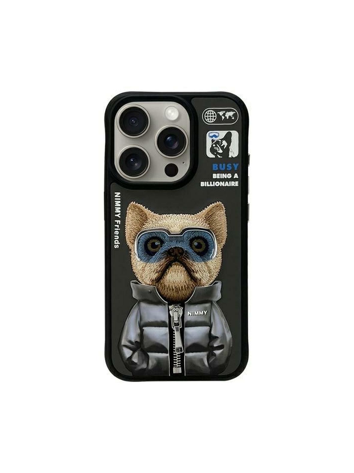 NIMMY futerał COOL&CUTE 2.0 Dog do IPHONE 15 Pro czarny
