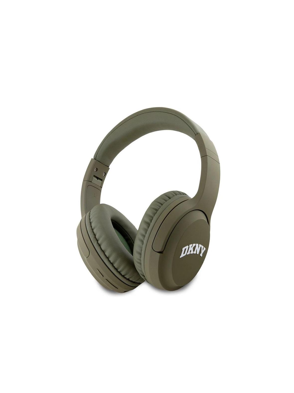 Słuchawki bezprzewodowe nauszne DKNY Arch Logo zielone