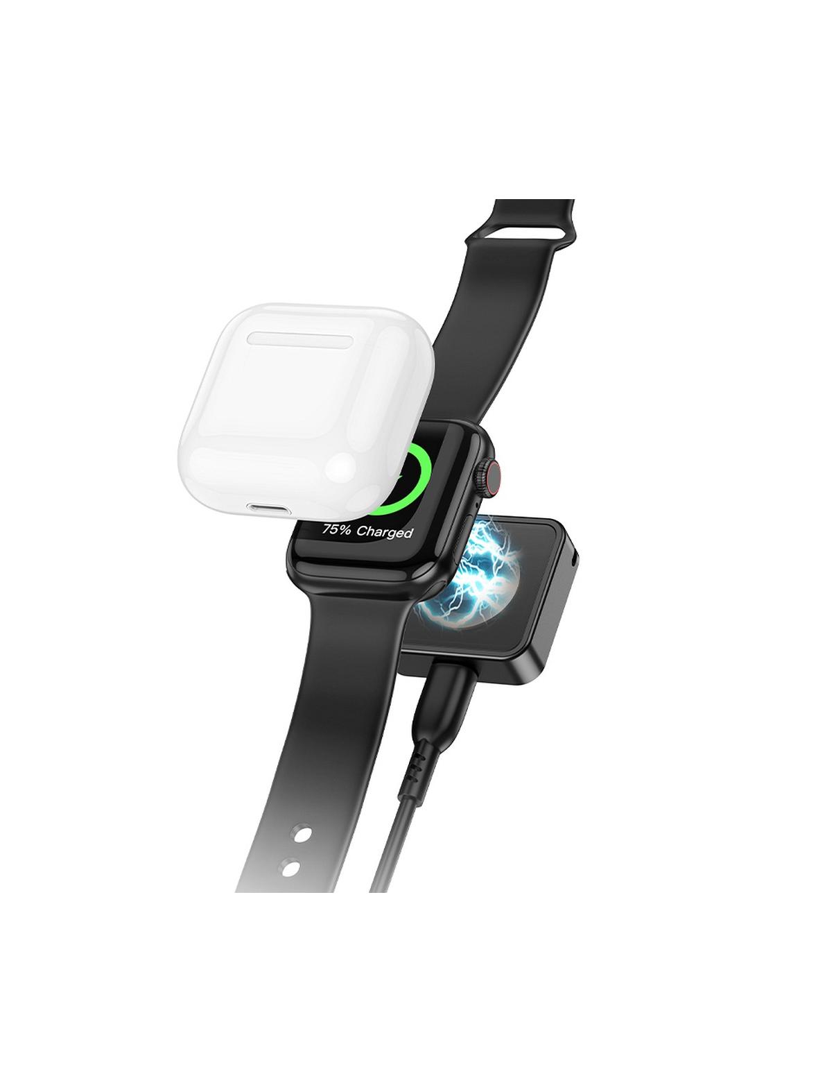 Ładowarka indukcyjna Hoco 2,5W kompatybilna z Apple Watch CW55 czarna