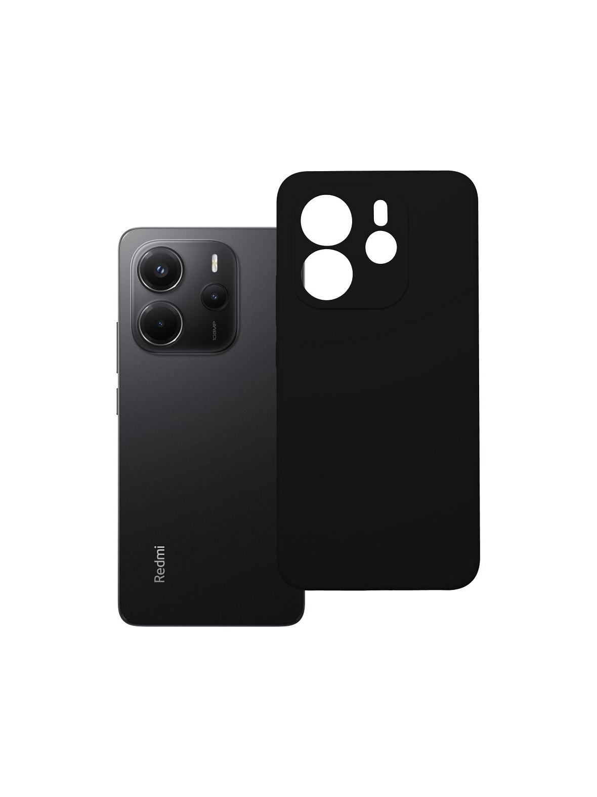 Futerał SILICONE 2mm do XIAOMI REDMI NOTE 14 4G (GLOBAL - 164,84mm x 78,15mm x 8,16mm) czarny