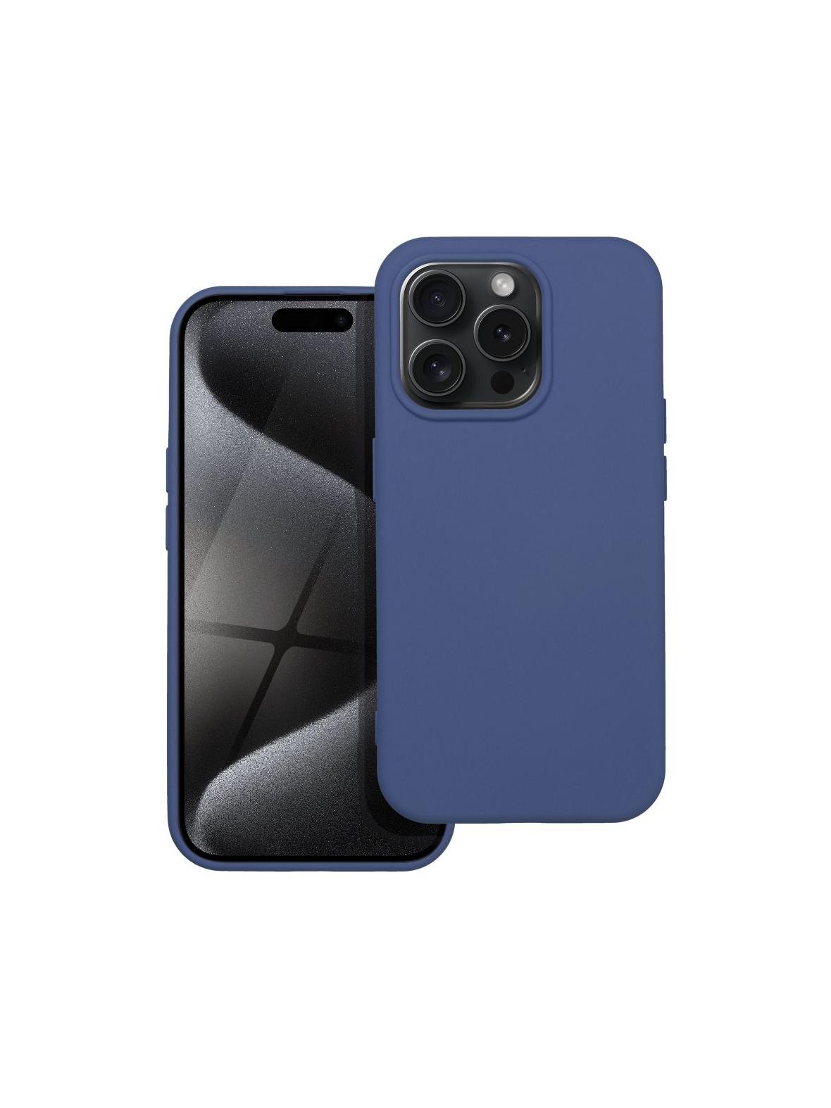 Futerał SILICONE do IPHONE 15 Pro niebieski
