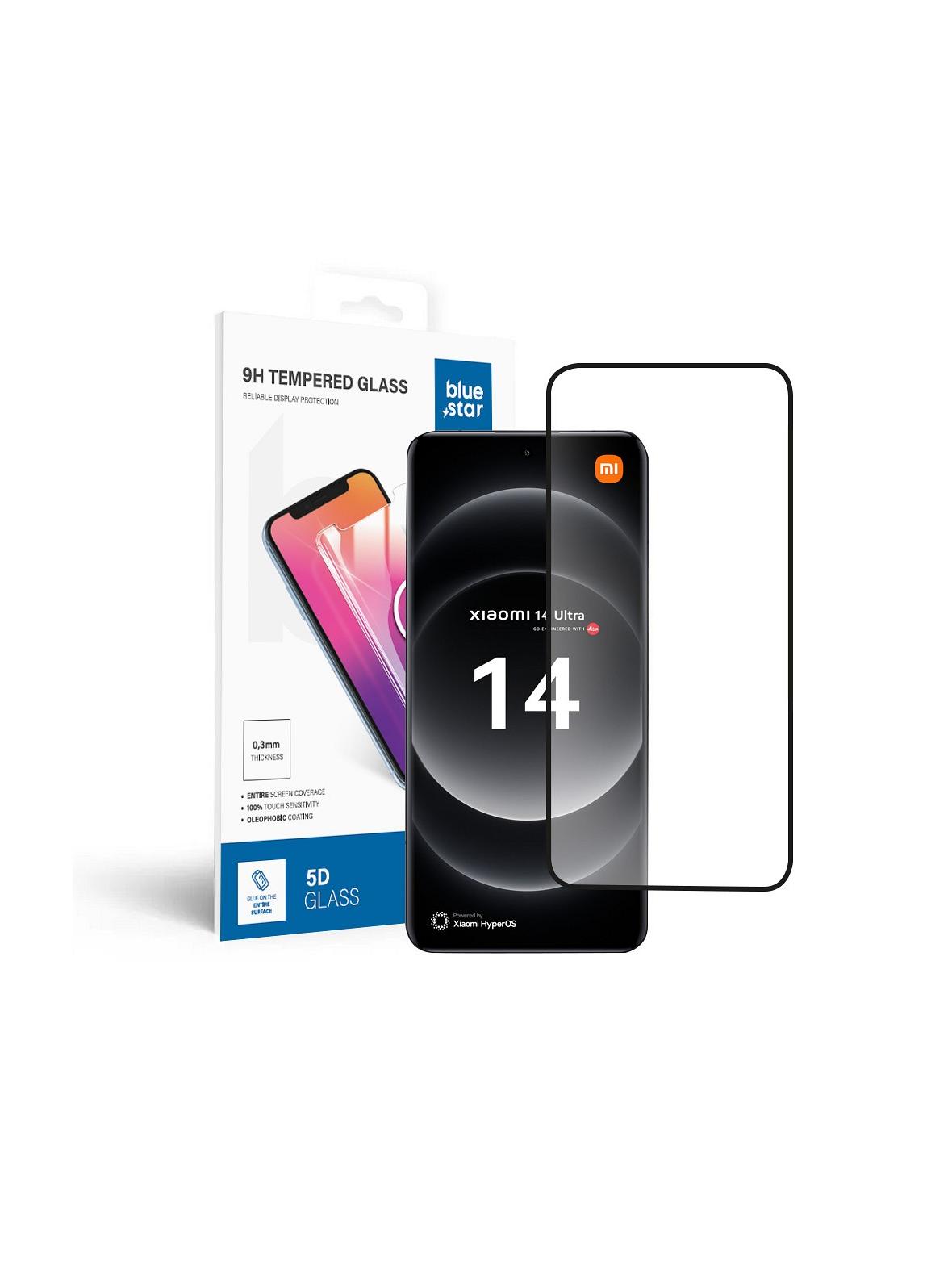 Szkło hartowane do Xiaomi 14 ULTRA Blue Star 5D czarne