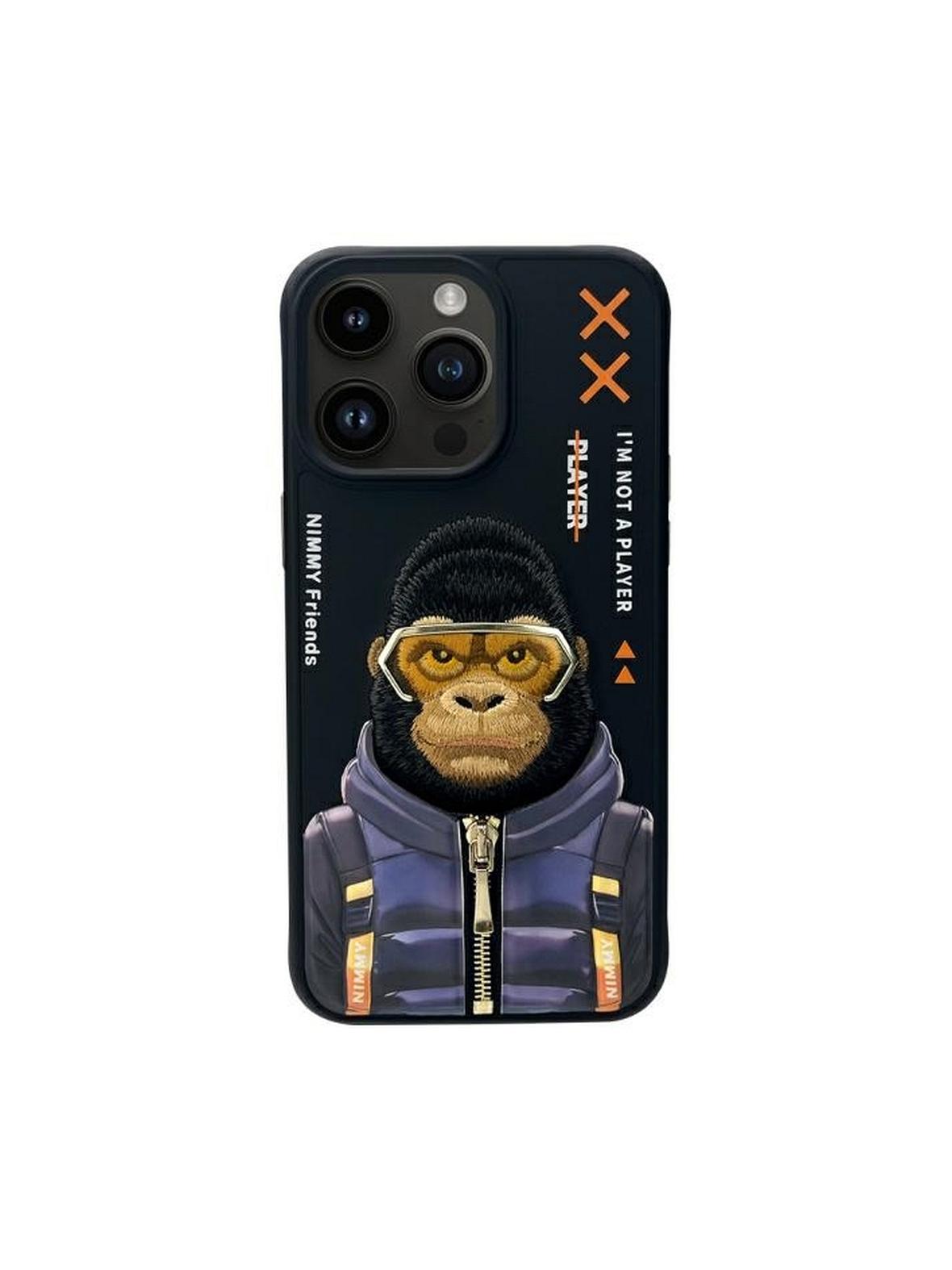 NIMMY futerał COOL&CUTE 2.0 Monkey do IPHONE 15 Pro czarny