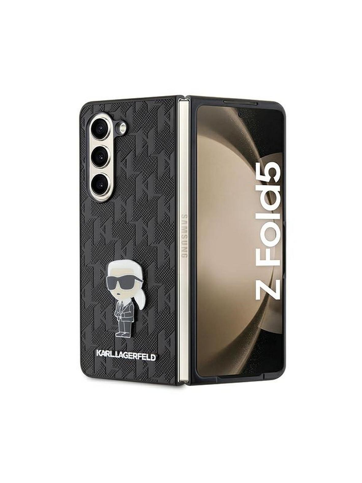KARL LAGERFELD futerał do SAMSUNG Z Fold 5 KLHCZFD5SAPKINPK (Saffiano Mono IK PIN) czarny
