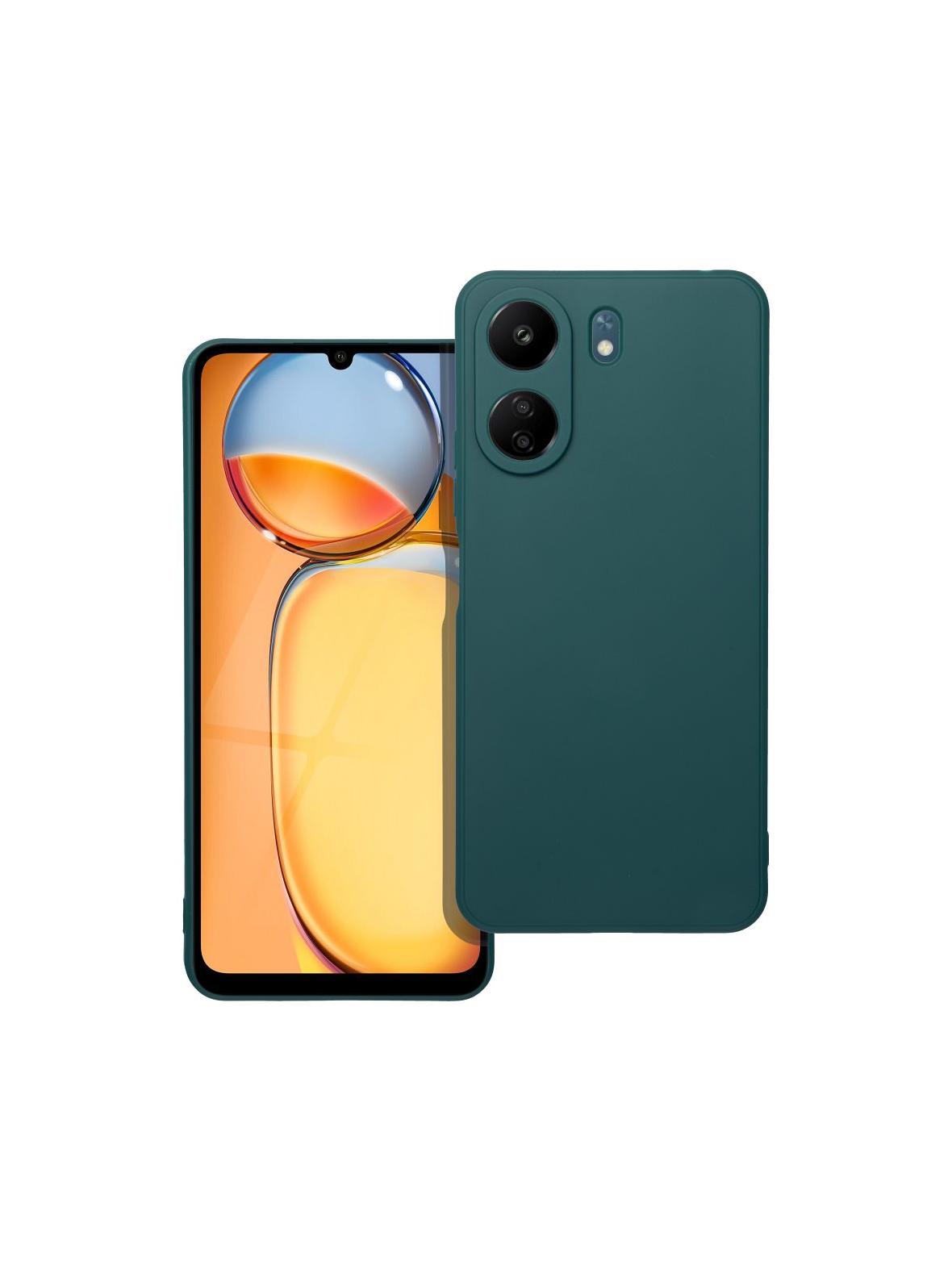 Futerał MATT do XIAOMI Redmi 13C / POCO C65 ciemnozielony