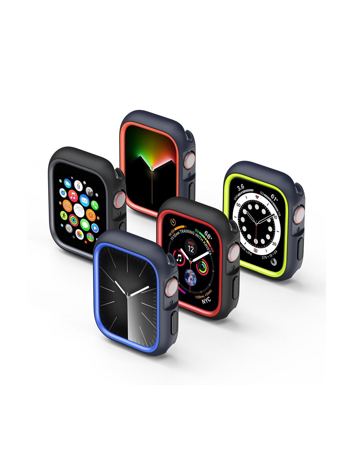 DUX DUCIS futerał BAMO do Apple Watch 7 / 8 / 9 45 mm czarno pomarańczowy