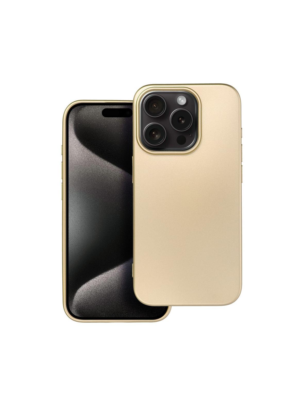 Futerał METALLIC do IPHONE 15 Pro złoty