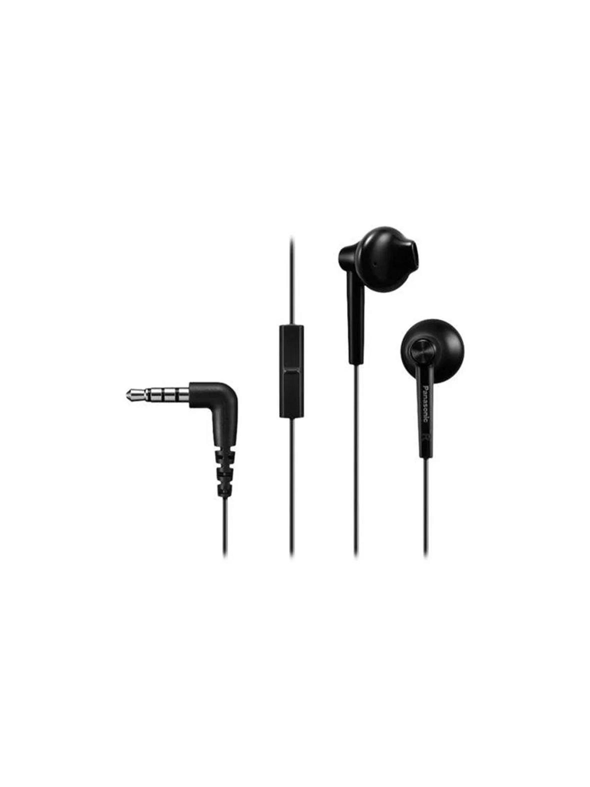 Słuchawki przewodowe jack 3,5 mm PANASONIC RP-TCM55E-K czarne
