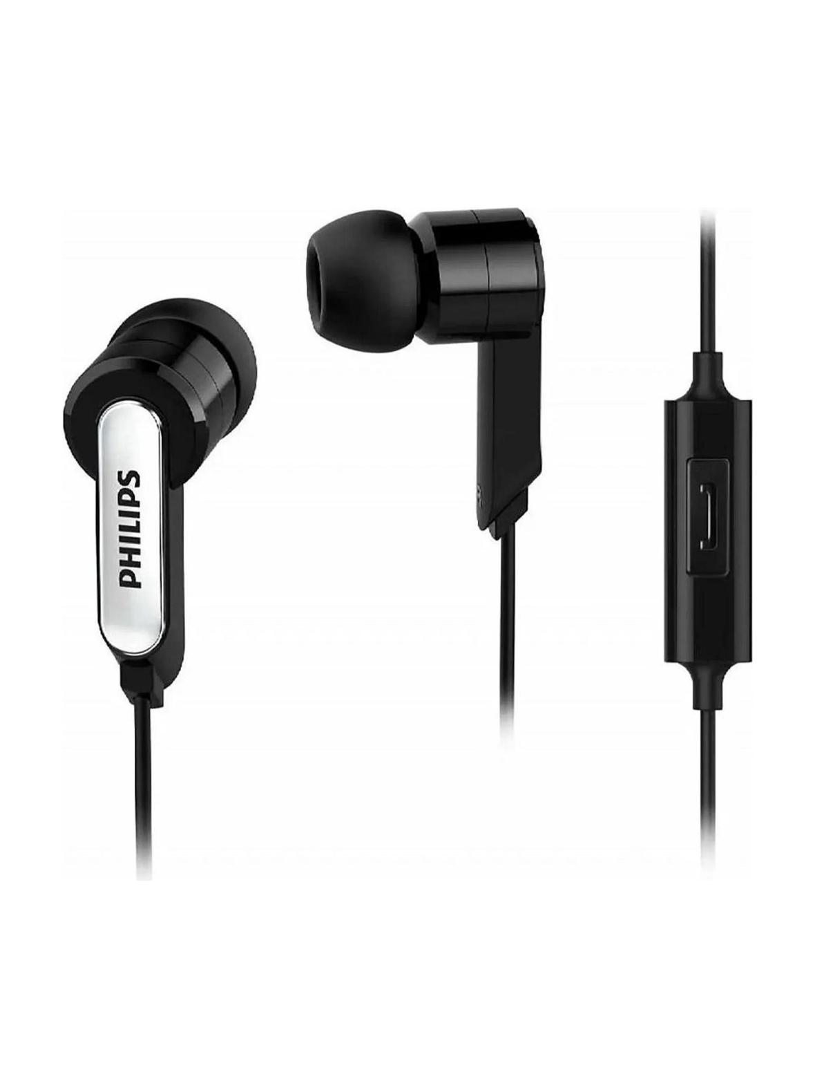 Słuchawki przewodowe z pilotem i mikrofonem jack 3,5mm PHILIPS SHE1405BK/10 czarny