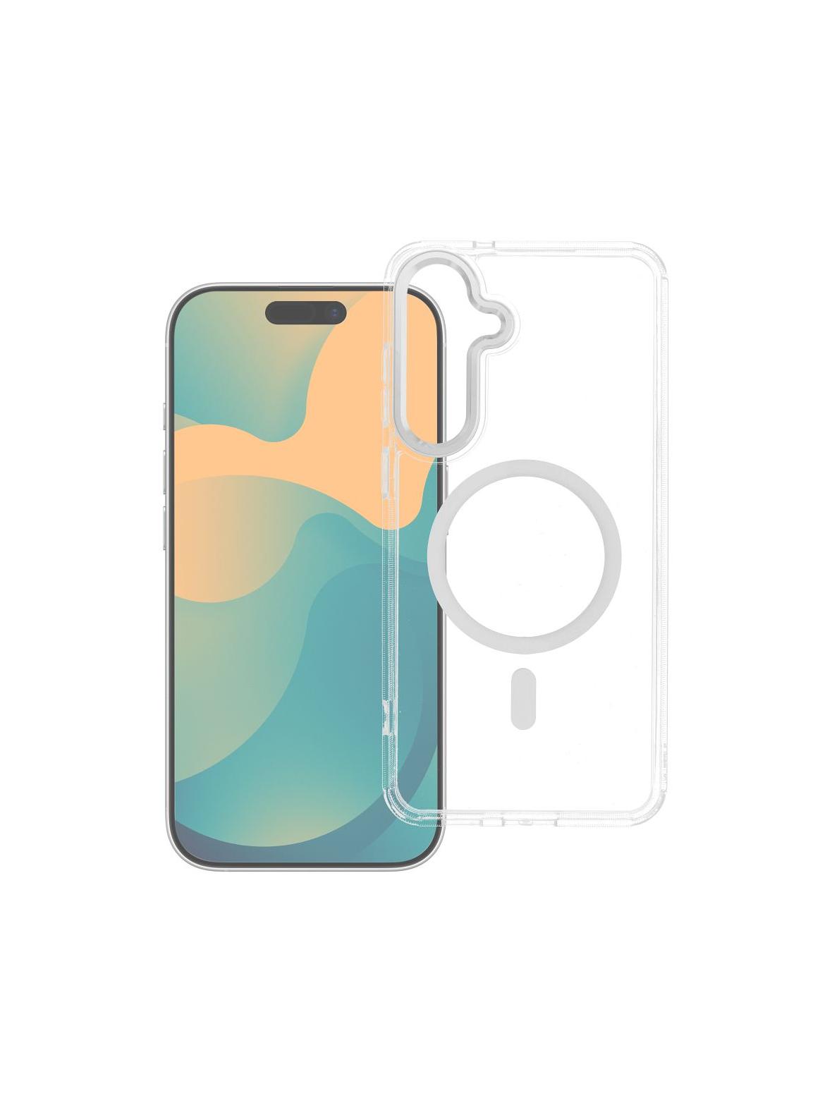 Futerał FRAME CLEAR HYBRID MAG COVER kompatybilny z MagSafe do SAMSUNG S26 transparentny